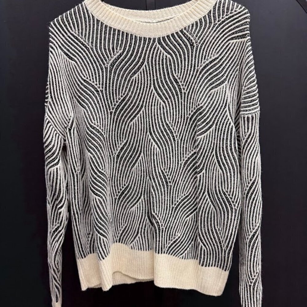 Patterned Crewneck Sweater
